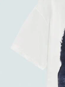 Modcrash 男士新款时尚嘻哈印花T恤 - 白色 - 查看 5