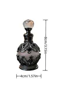 1 Stück 15ml Ätherisches Öl Parfümflasche, hochwertige Aromatherapie Flasche, Kristallflasche, kleine nachfüllbare Aromatherapie Flasche, Reise Ätherisches Öl Spender Flasche mit Glasdropper, Vintage Dubai Stil Flasche, Muttertags Geschenk, Frauen Geschenk, Valentinstag Geschenk, Reise, Valentinstag, für Wohnzimmer, Schlafzimmer, Schönheitssalon Dekoration (Ohne Parfüm, nur leere Flasche) Geschenke Geburtstag Abschluss - Parfüm-Unterabfüllung - Übersicht 4