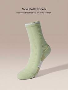 GLOWMODE 3 双装，助你步履轻盈，吸汗速干，足弓支撑，反光无缝踝袜，跑步、慢跑、训练、网球、日常运动服 - 彩色 - 查看 3