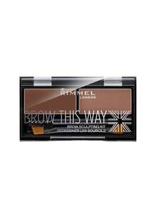 Rimmel Brow This Way Eyebrow Powder Sculpting Kit 002 Medium Brown 1.3 G - Medium Brown - View 1
