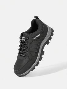 OUTDOORSY Women's Outdoor Casual Lace-Up Boots, Comfortable Non-Slip Fashion Versatile - Light black - View 2