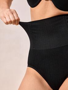 Quần lót định hình eo cao Quần lót định hình bụng liền mạch Quần lót định hình eo Quần lót định hình eo thon gọn Quần lót nâng mông hông bụng phẳng cho nữ Quần lót định hình eo - màu đen - Xem 4