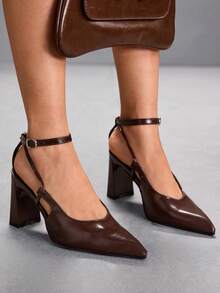CUCCOO SZL Women's Elegant Pointed Toe Pumps, Suitable For Commuting And Formal Occasions - Burgundy - View 10