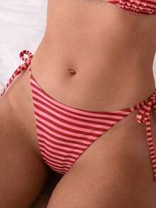 Swim Mod Ensemble de bikini deux pièces à rayures avec attache à la nuque. Tenue de yacht pour femmes, tenues de vacances, ensembles de bikini pour femmes, tenues de vacances, maillot de bain zébré, bikini à encolure ras-du-cou, ensemble de bikini zébré, ensemble de bikini rayé, maillot de bain rayé - Multicolore - Voir 6