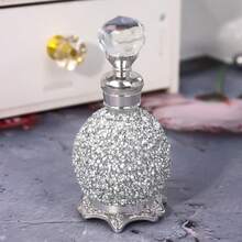 1 Chai tinh dầu 15ml, Chai tinh dầu cao cấp, Chai pha lê, Chai tinh dầu nhỏ có thể tái sử dụng, Chai đựng tinh dầu du lịch kèm ống nhỏ giọt thủy tinh, Chai kiểu Dubai cổ điển, Quà tặng Ngày của Mẹ, Quà tặng cho phụ nữ, Quà tặng Ngày Valentine, Du lịch, Ngày Valentine, Dùng trang trí phòng khách, phòng ngủ, salon làm đẹp (Không kèm nước hoa, chỉ có chai rỗng) Quà tặng sinh nhật, tốt nghiệp - Chai mài thủy tinh - Xem 18