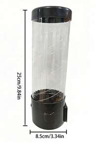 Giá đỡ cốc giấy dùng một lần, có thể chứa cốc giấy, không cần khoan, có thể chứa cốc nước và tự động nâng hạ. - Màu đen ngắn - Xem 6