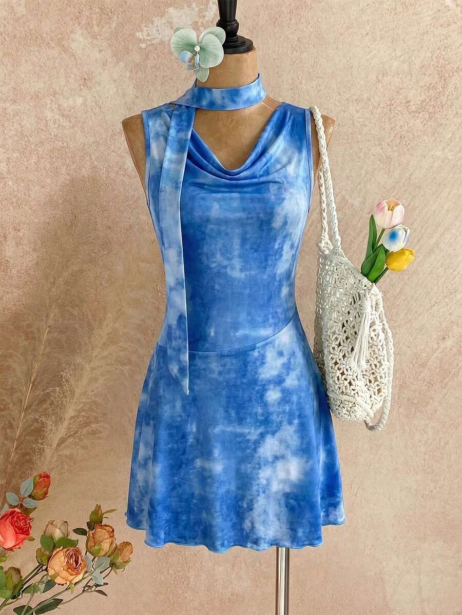 GlowEve Women's Ombre Print Sleeveless Dress - Multicolor - View 1