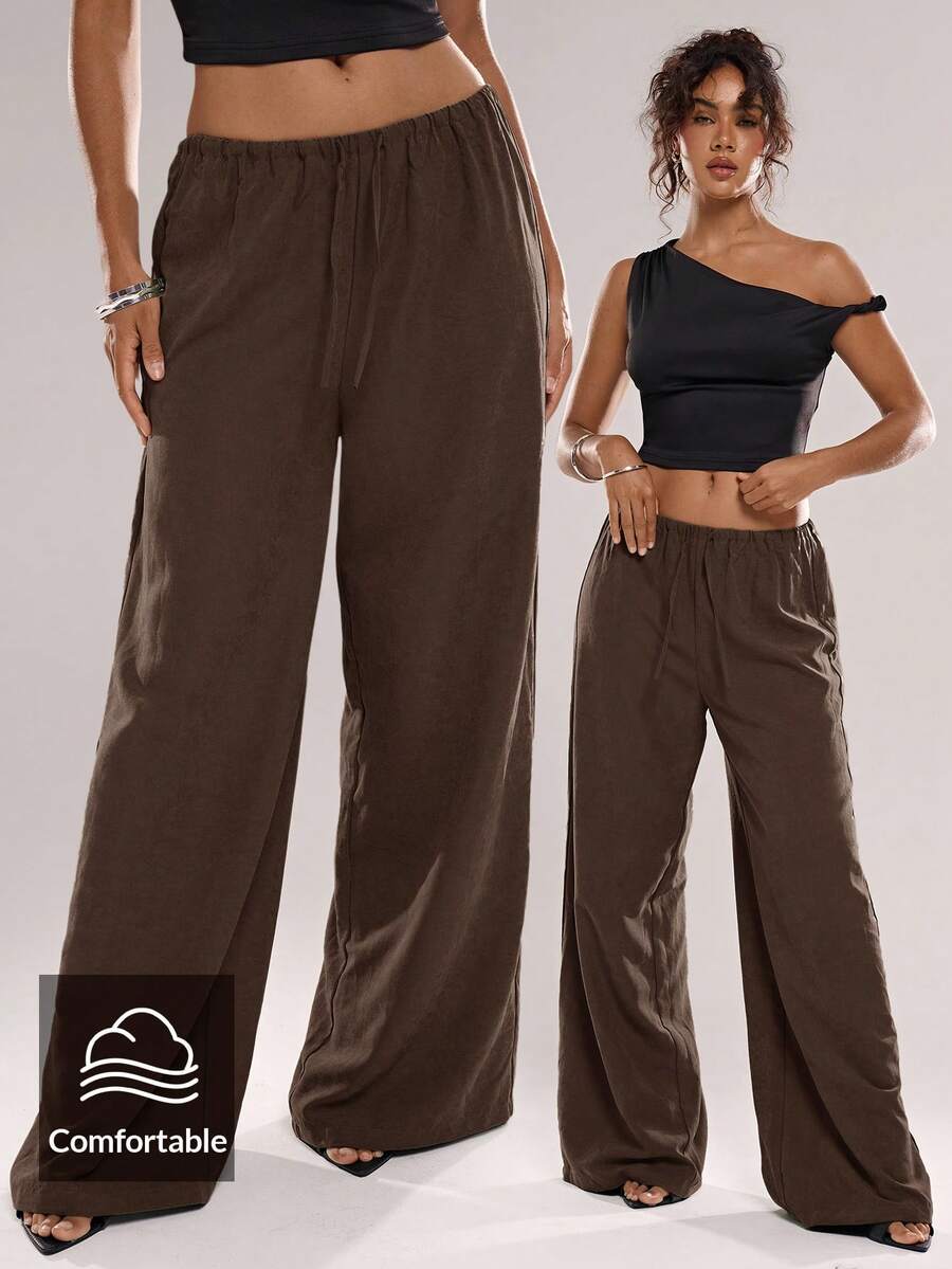 Avantive Women's Solid Color Casual Pants