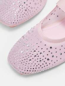 CUCCOO CURVES Women's Fashion Wide Last Flat Shoes - Pink - View 3