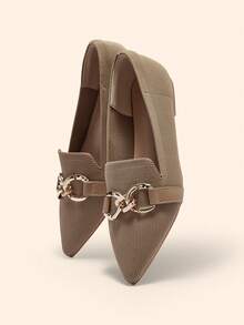 CUCCOO BASICS Scarpe flat da donna alla moda - Cachi - Visualizzare 3