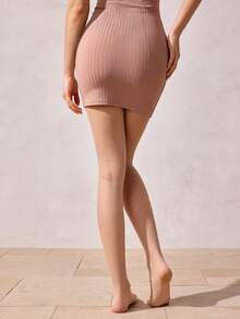 1pc 15d Sheer High Elasticity Pantyhose For Women's Sexy Look - Apricot - View 2