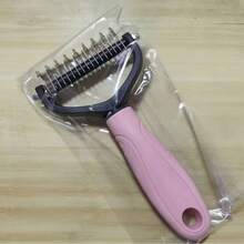 High-Efficiency Pet Depilatory Brush And Comb For Dogs And Cats - Professional Grooming Tools That Remove Tangles And Knots - Reduce Shedding And Promote Healthy Coats. - Multicolor - View 12