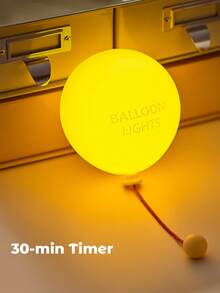 Teckwe Balloon Night Light, Home Decor With Unique Design, Bedroom Wall Sconce - Yellow - View 4