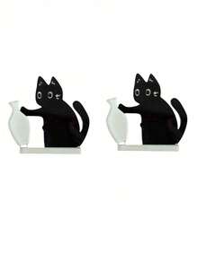 Joivida 可爱小猫推奶瓶磁性冰箱贴，猫须收纳工具，带花朵装饰摆件 - 可插入，非常适合收集猫毛和猫须 - 多色 - 查看 14