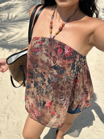 Sunnyshic 加大码细肩带围巾