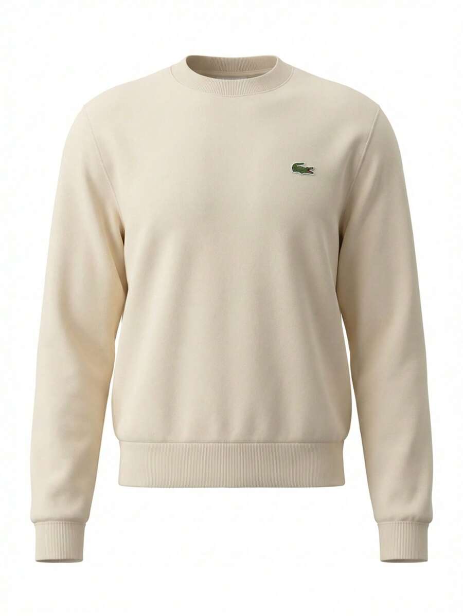 Lacoste Men's Sweatshirt Offwhite - Beige - View 1