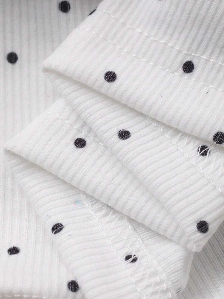 Dazy Plus Street Style Tight Fitting Polka Dot Lace Patchwork Plus Size Women Tank Top, Spring/Summer