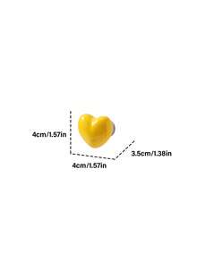 Joivida 1个/4个北欧风心形陶瓷球磁性挂钩 - 耐用不伤墙面的单钩，无需钉子，适用于客厅玄关墙面的装饰收纳挂钩，也适用于冰箱门 - 彩色 - 查看 9