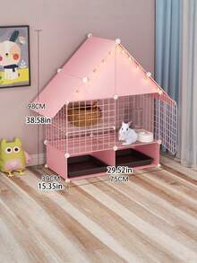 Lồng thỏ, Biệt thự thỏ trong nhà, Nhà thỏ, Lồng động vật nhỏ có khay - Nhiều màu - Xem 9