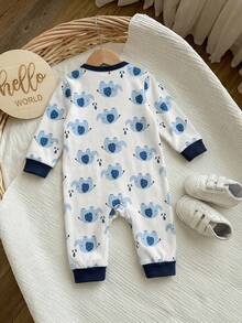 Baju Terusan Rajut Lengan Panjang Motif Kartun Lucu untuk Bayi Perempuan Baru Lahir, Anak-anak - MultiWarna - View 2