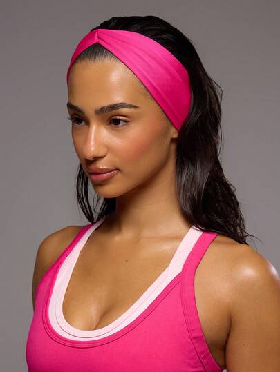 Musera Sport 3 Pieces Fashionable Sports Sweat-Absorbing Outdoor Sports High Elasticity Non-Slip Point Women's Headband