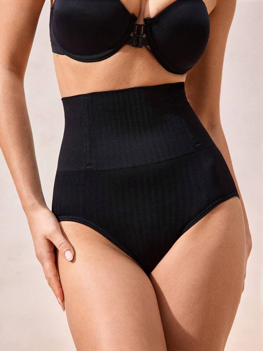 Quần lót định hình eo cao Quần lót định hình bụng liền mạch Quần lót định hình eo Quần lót định hình eo thon gọn Quần lót nâng mông hông bụng phẳng cho nữ Quần lót định hình eo - màu đen - Xem 1