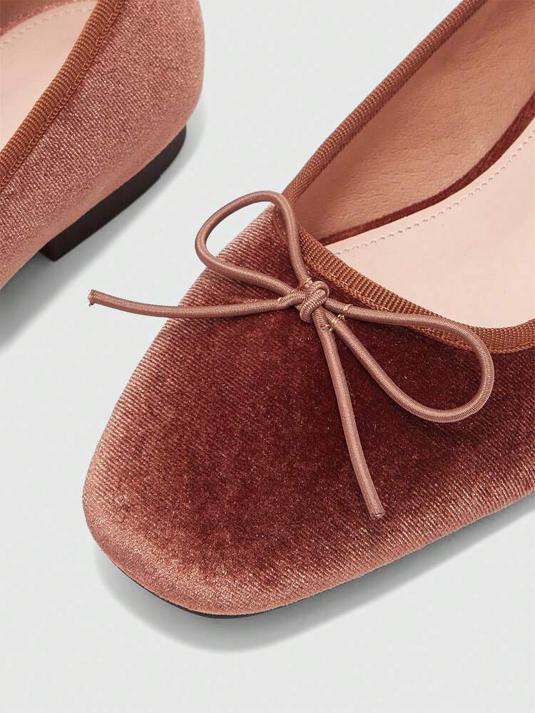 CUCCOO BIZCHIC Women Shoes Fashionable Women's Flat Shoes Comfortable Casual Versatile Holiday Dating Elegant Wear Bow Decoration Design, College Style Wear, Commuting Daily, Dating Out Of The Street, Sweet And Cool Style Women's Shoes