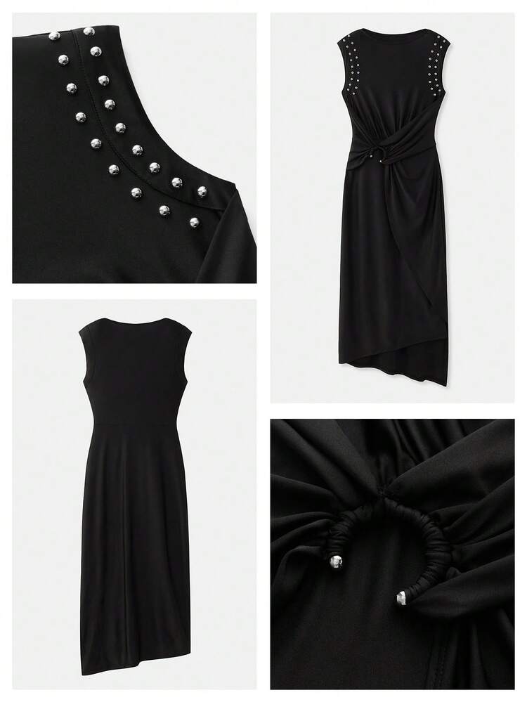 SHEIN Maija MAIJA Boho Vacation Tie Dye Long Sleeve Tiered Maxi Dress,Summer Dresses For Women