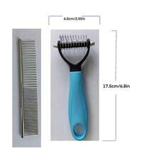 High-Efficiency Pet Depilatory Brush And Comb For Dogs And Cats - Professional Grooming Tools That Remove Tangles And Knots - Reduce Shedding And Promote Healthy Coats. - Multicolor - View 18