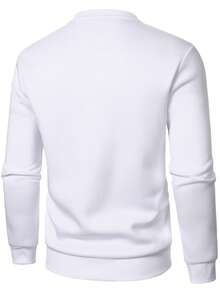 OTTIMOZO Men's Casual Patchwork Long Sleeve Sweatshirt, Versatile For Daily Wear - Multicolor - View 2