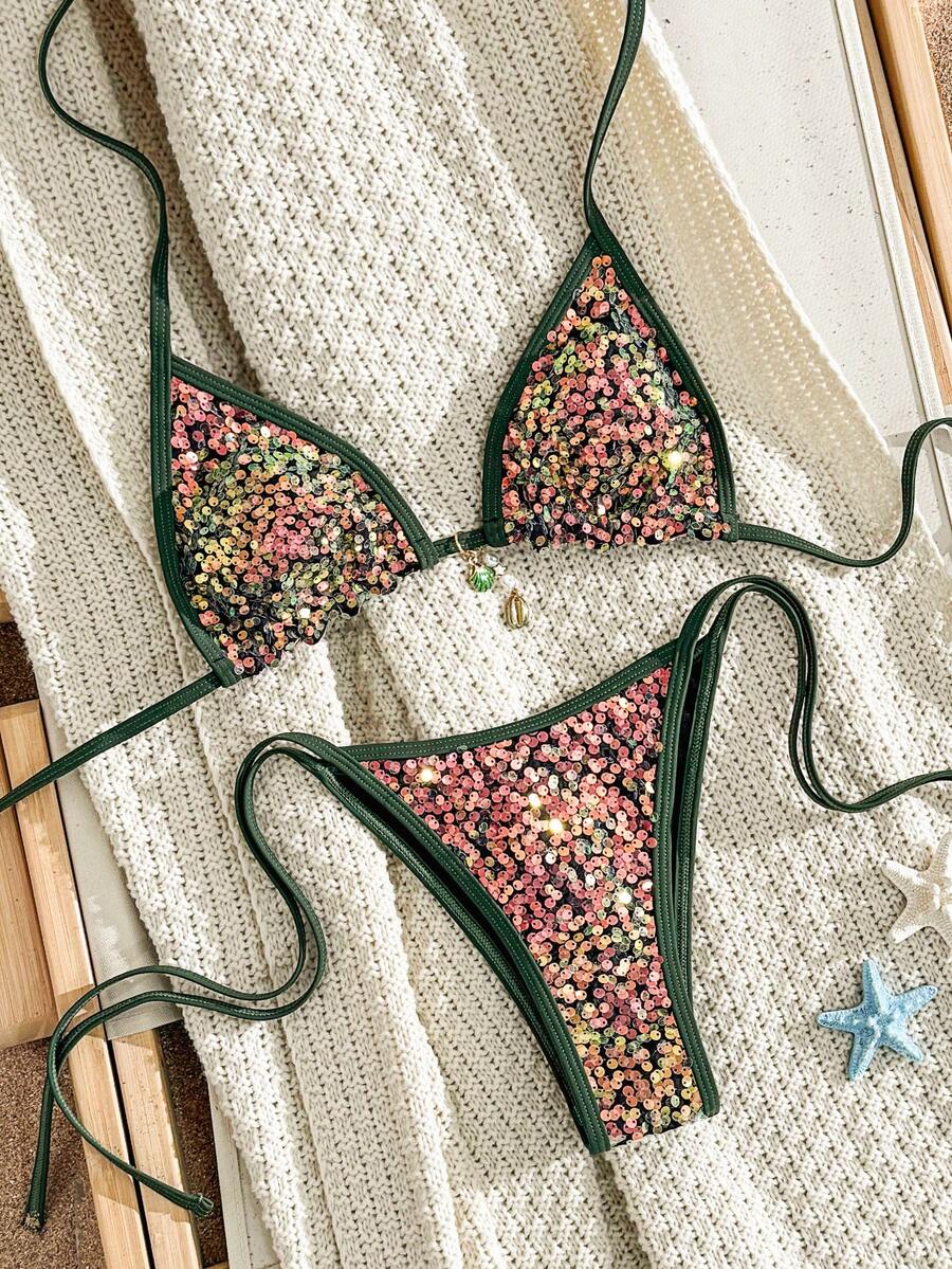 Swim Vcay 2026 New Spring/Summer Women 2pcs Swimsuit Set, Elegant Casual Swimwear For Beach Vacation - Multicolor - View 1
