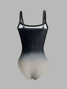 Rovax Áo liền thân không tay ôm sát, kiểu ombre kỹ thuật số dành cho nữ, thời trang mùa hè. - Nhiều màu - Xem 2