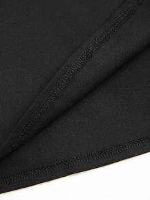 Franclia 2pcs Women Elegant Polka Dot Metal Buckle Top Set - Multicolor - View 8