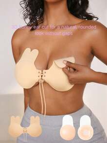 NudeFit Lift Bust Sticker With Drawstring Rabbit Ears, Suitable For Daily Wear - Multicolor - View 2