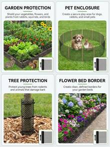 Animal Protective Fencing, Ideal For Cats, Dogs, Home Balcony Nets, Poultry Barriers And Gardening - Plastic Chicken Wire Netting - Multipurpose Plastic Fence And Net [Comes With 1 Pack Of Zip Ties] - Multicolor - View 5