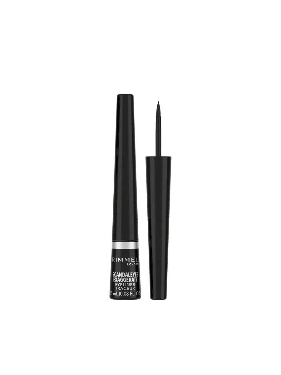 Rimmel Exaggerate Eyeliner 100% Black 2.5 Ml - Black - View 1