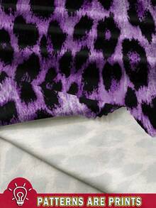 SHEIN CURVE+ 大码黑色连衣裙，基础款无袖夏季连衣裙 - 紫色 - 查看 5