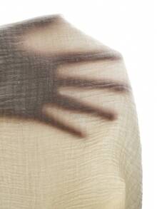 SHEIN Lace Trim Patchwork Textured Casual Loose Wide Leg Pants - White - View 4