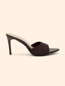 CUCCOO BASICS Giày sandal cao gót thời trang nữ - Cà phê nâu - Xem 3
