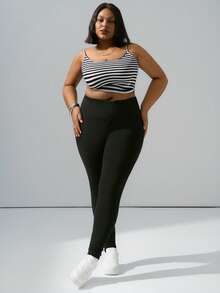 Hourglow 3件套加大码女士休闲百搭日常吊带背心，夏季上衣，适合沙漏型身材 - 彩色 - 查看 7