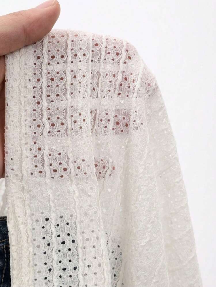 Textured Fabric Fitted Waist Flared Skirt, Princess Sleeve Short Sleeve Casual Vacation Beach Summer Top Shirt For Women