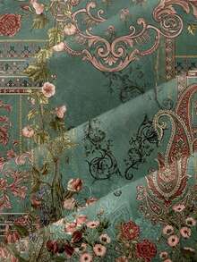 SHEIN LUNE 休闲简约几何腰果花图案女士吊带背心，适合春夏穿着 - 彩色 - 查看 7
