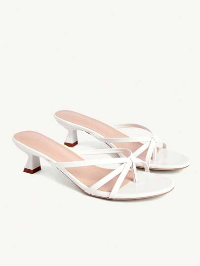 CUCCOO CHICEST Women Shoes Comfortable Mezzo Toes Round Toe Thin Heel High Heel Sandals Simple Commuter Dating Versatile Vacation