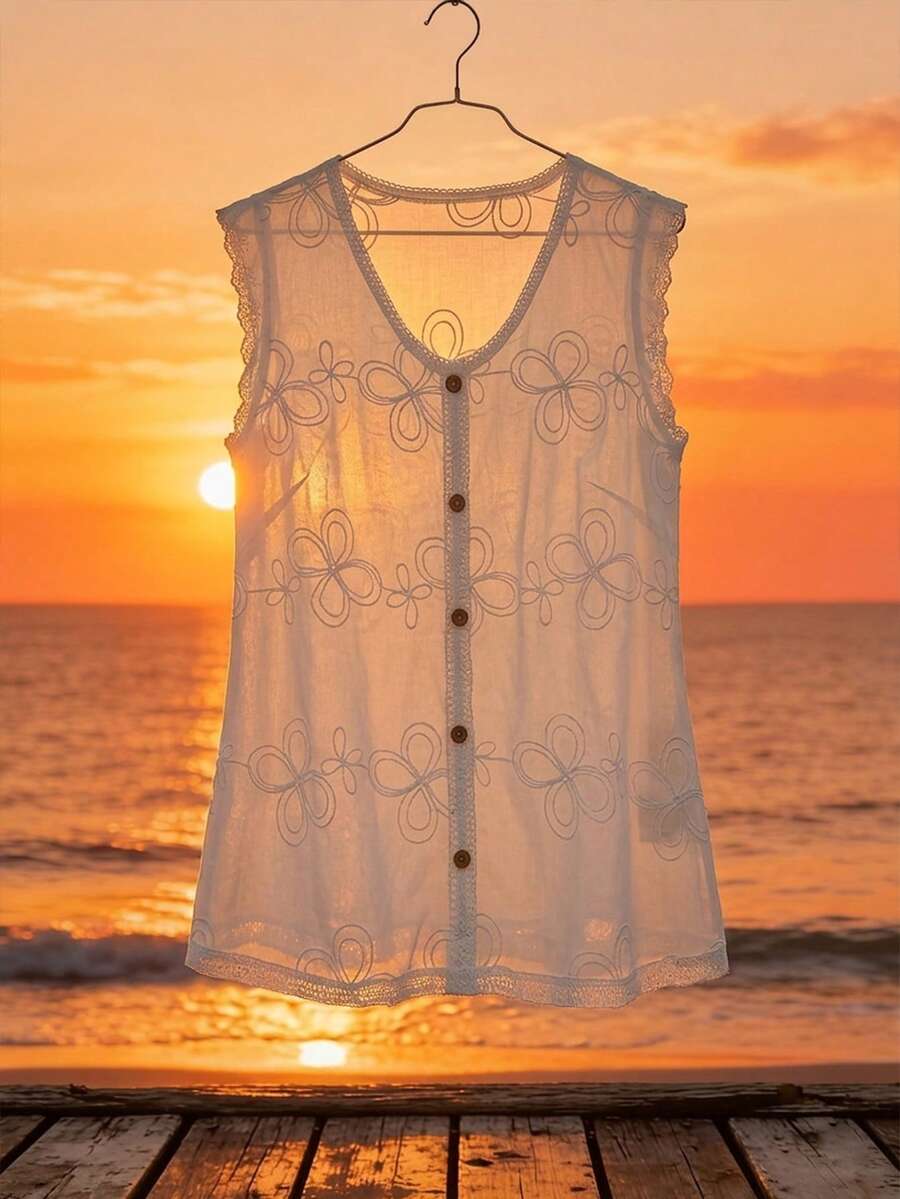 GlowEve CURVE Plus Size Women Casual Round Neck Versatile Daily Wear Shirt - White - View 1