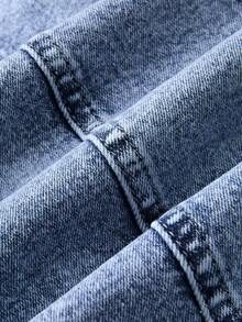 GlowEve Summer Casual Denim Romper Summer - Blue - View 7