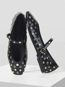 Mnmlis Women's Flat Shoes - Black - View 5