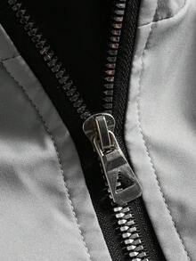 PAVTROS Áo khoác nam dáng casual tối giản, đa năng, thích hợp cho mùa xuân và mùa thu. - Màu Xám nhạt - Xem 4