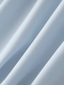 GlowEve 法式蓝色腰部设计方领吊带A字连衣裙，女士夏季度假飘逸连衣裙 - 藍色 - 查看 7