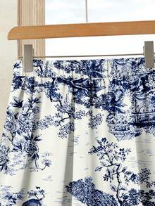 Rusticease 女士度假休闲纯色上衣+印花半裙套装（2件套），女士夏季服装，夏季半裙套装，半裙上衣套装，女士半裙上衣套装，印花半裙套装 - 彩色 - 查看 4