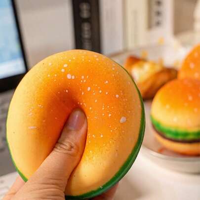 MINKOJA MINKOJA A Hamburger Squeeze Toy, Real And Cute, Stress Toy, Fidget Toy,Squishy Toy, Squishy Slow Rising,Toy For Teens, A Great Gift For Party, Birthday And Holiday.